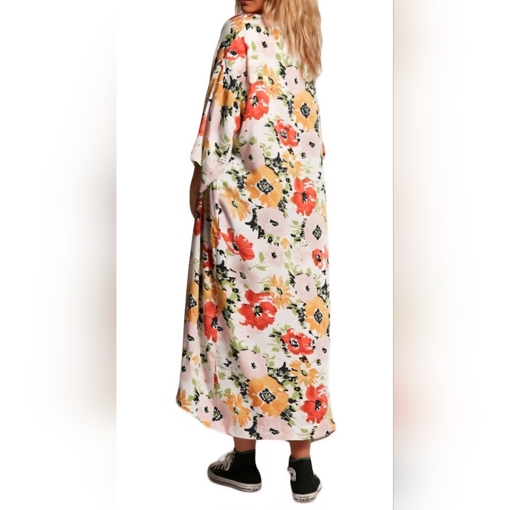 Volcom Surfbird Throw Kimono Star White Size XS - Picture 1 of 8